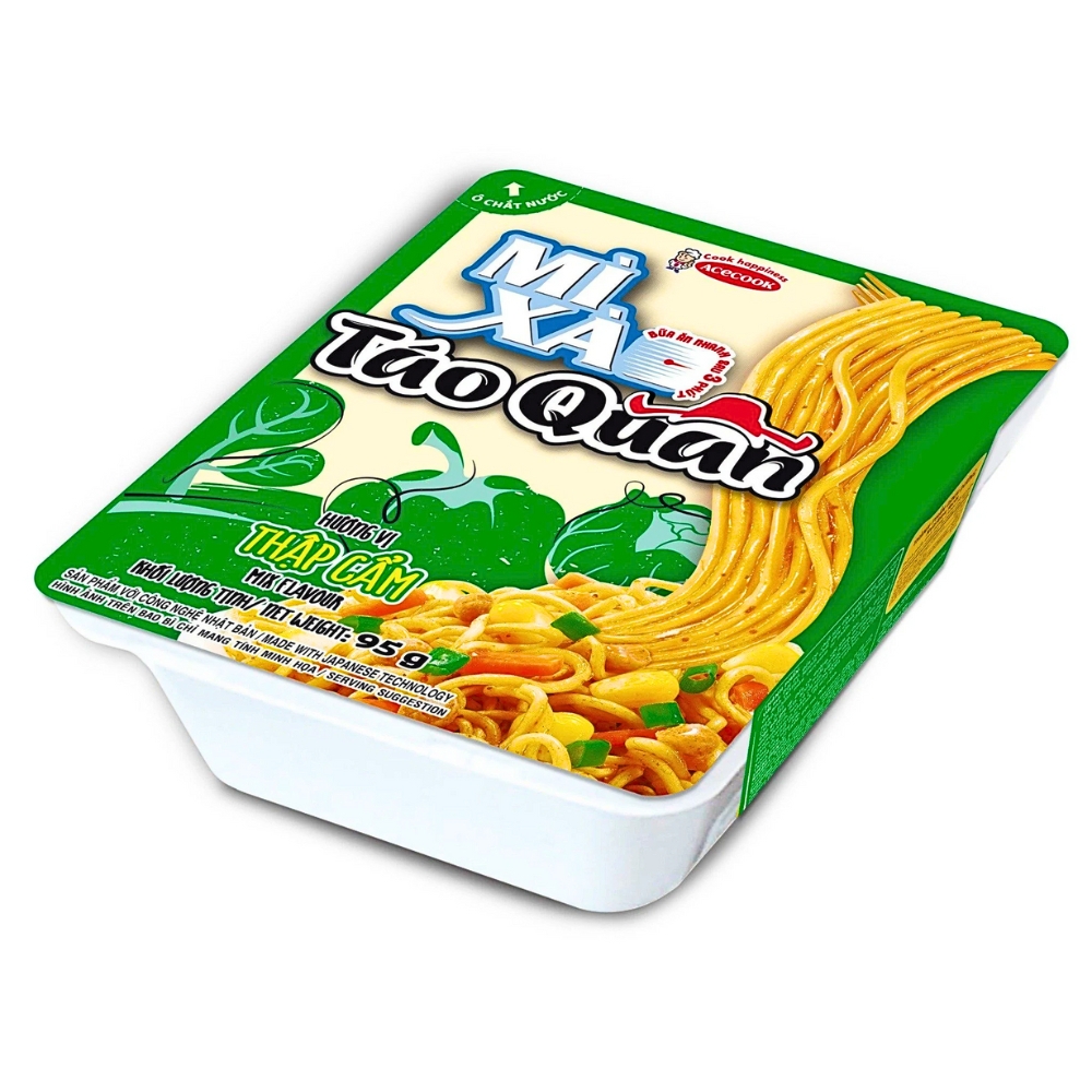 Mì xào Táo quân Thập cẩm khay 95g (date 9/10/2024)