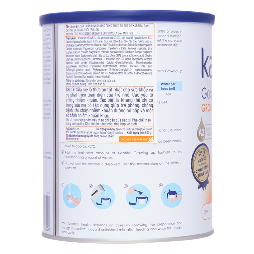 Sữa dê Kabrita Hà Lan số 1/2/3 400g/800g [Date 2025]