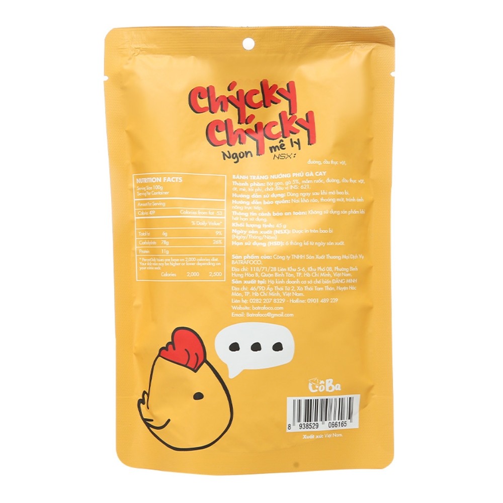 [Combo 5/10 gói] Bánh tráng nướng Cô Ba nhiều hương vị gói 45g