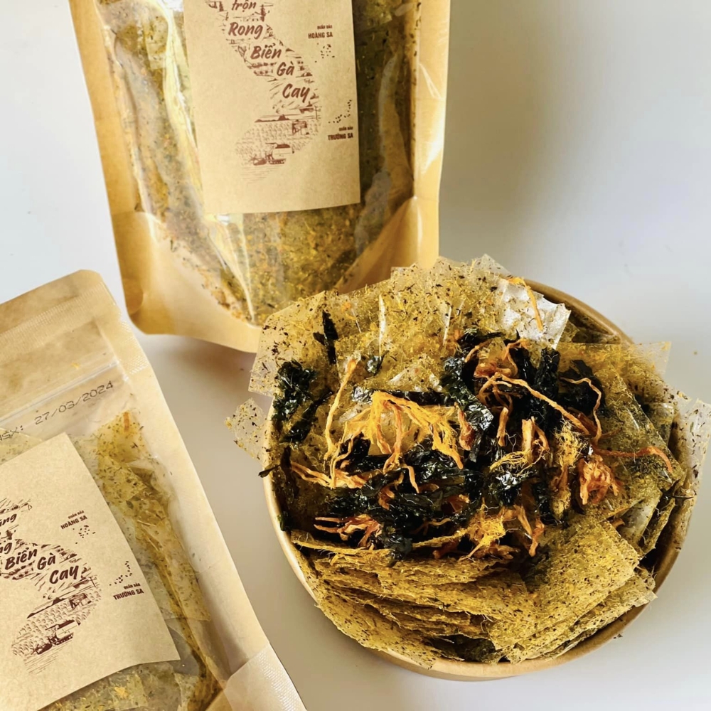 Bánh tráng trộn gà cay/rong biển/rong biển gà cay/sate tép/sate bò Cô Ba 50g