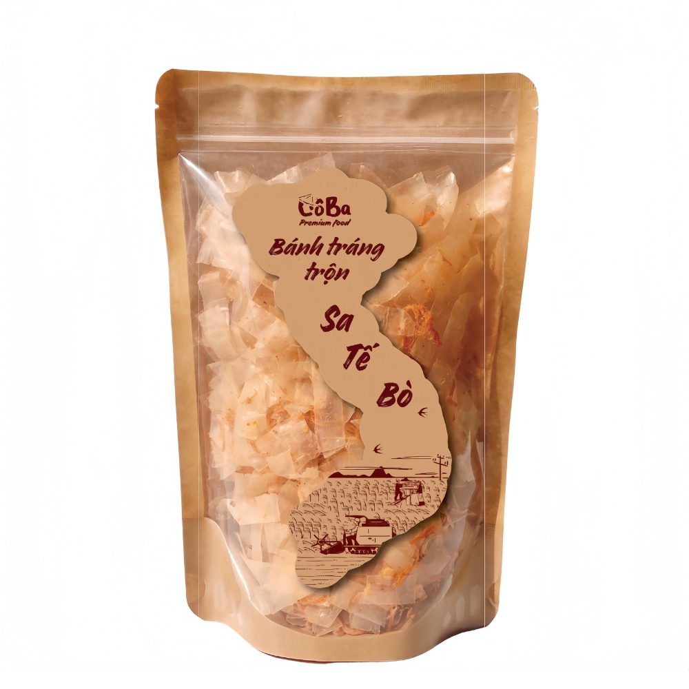 Bánh tráng trộn gà cay/rong biển/rong biển gà cay/sate tép/sate bò Cô Ba 50g