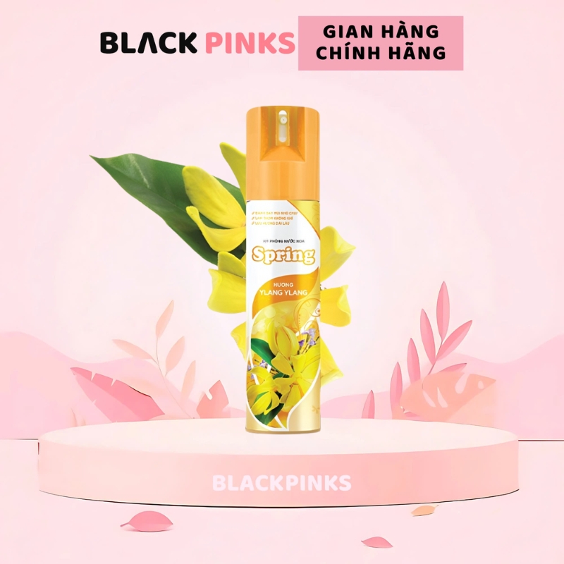 Xịt phòng hương nước hoa Spring hương chanh/phấn/hồng phấn/hoa hồng/hoa ylang/hoa nhài 225ml/400ml