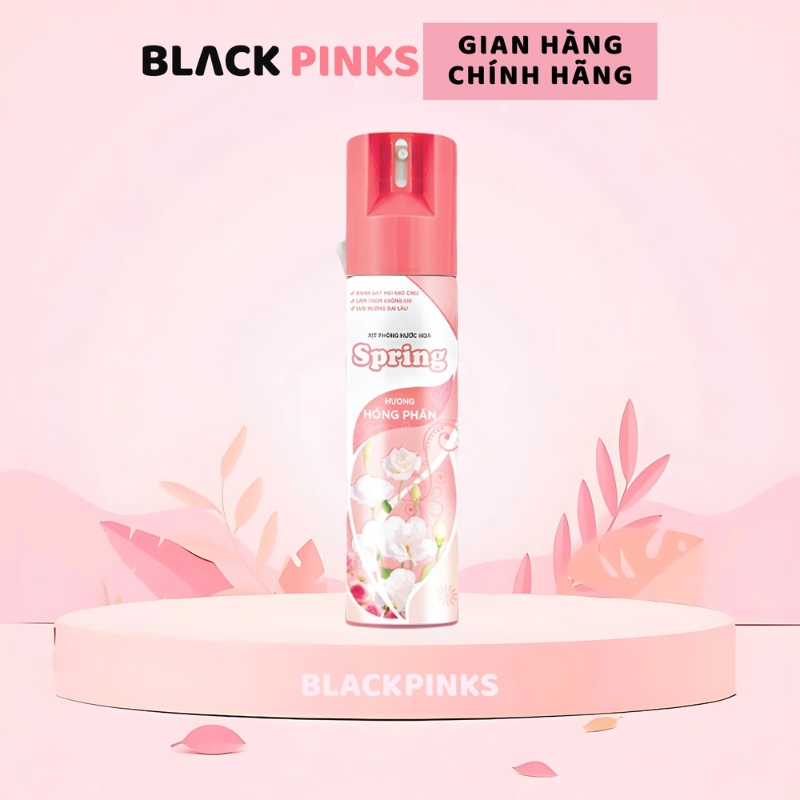 Xịt phòng hương nước hoa Spring hương chanh/phấn/hồng phấn/hoa hồng/hoa ylang/hoa nhài 225ml/400ml