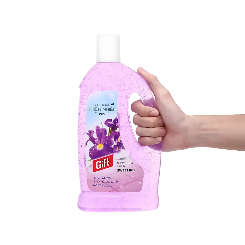Thùng 12 chai nước lau sàn Gift hương hoa lan chai 1 lít