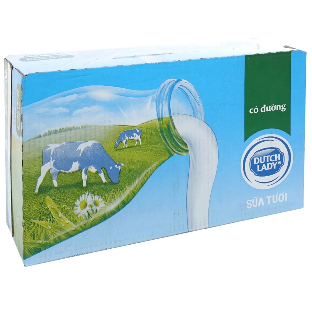 Thùng 48 hộp sữa tiệt trùng Dutch Lady hộp 180ml