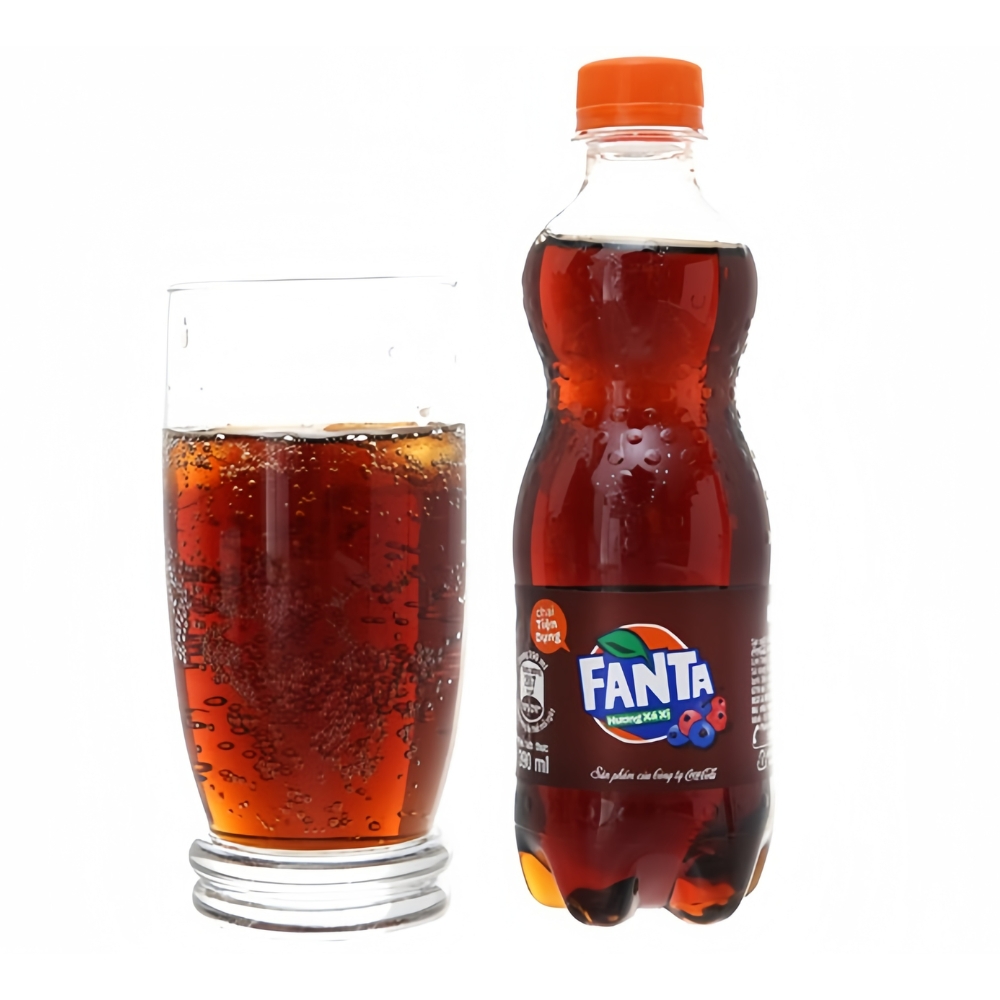 (Lốc 6 chai) Nước giải khát Fanta hương cam/xá xị/soda kem/nho chai 300ml/390ml/600ml/1.5L