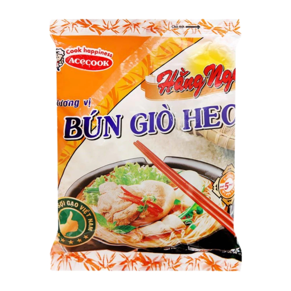 Thùng 30 gói bún giò heo/bún mắm Hằng Nga gói 75g