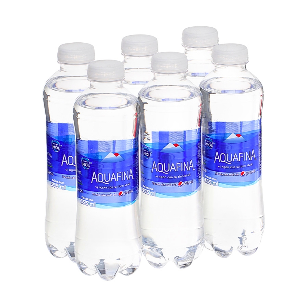 (Lốc 6 chai/lon) Nước uống tinh khiết/nước giải khát soda Aquafina lon 320ml & chai 355ml/500ml/1.5L
