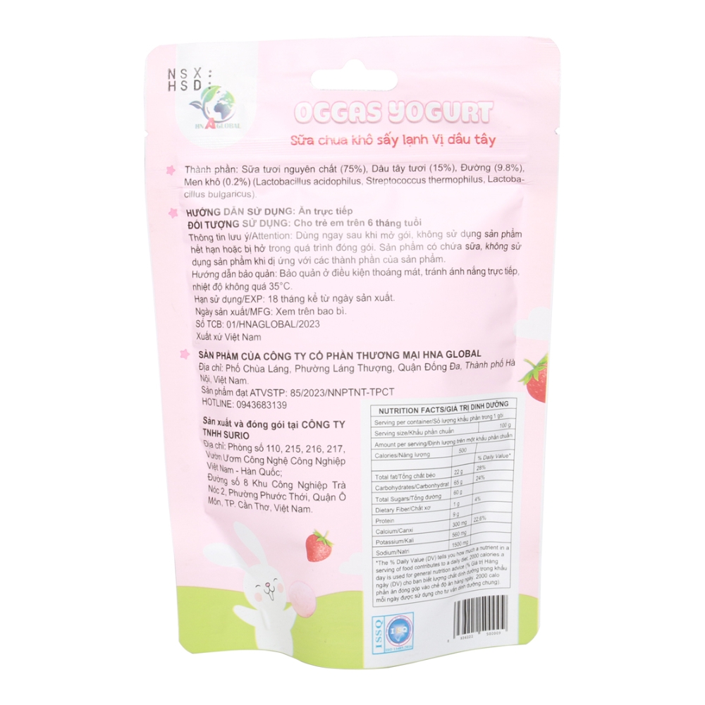 (Combo 5/10 gói) Sữa chua Oggas Yogurt nhiều vị 10gr/18gr cho bé từ 6 tháng tuổi
