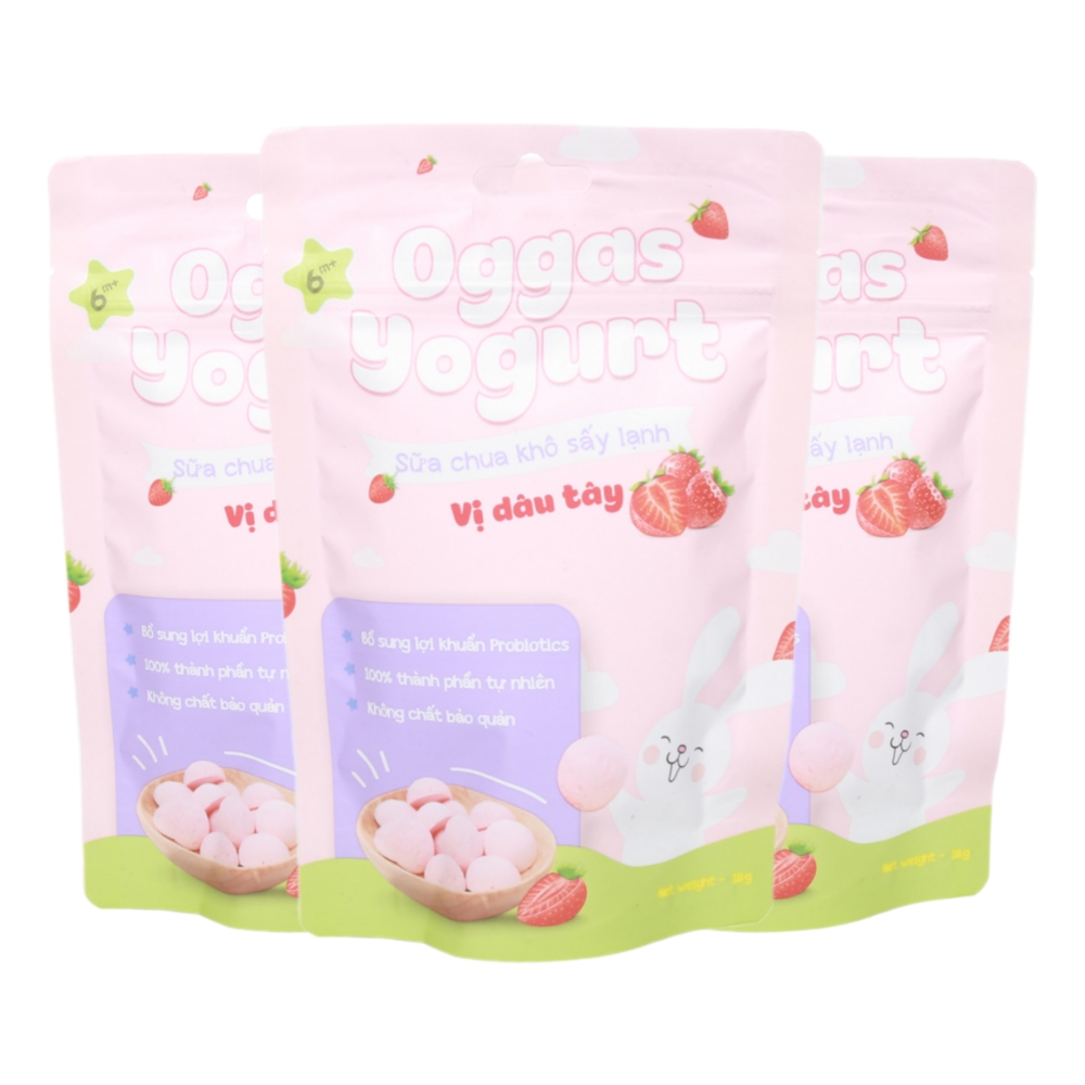 (Combo 5/10 gói) Sữa chua Oggas Yogurt nhiều vị 10gr/18gr cho bé từ 6 tháng tuổi