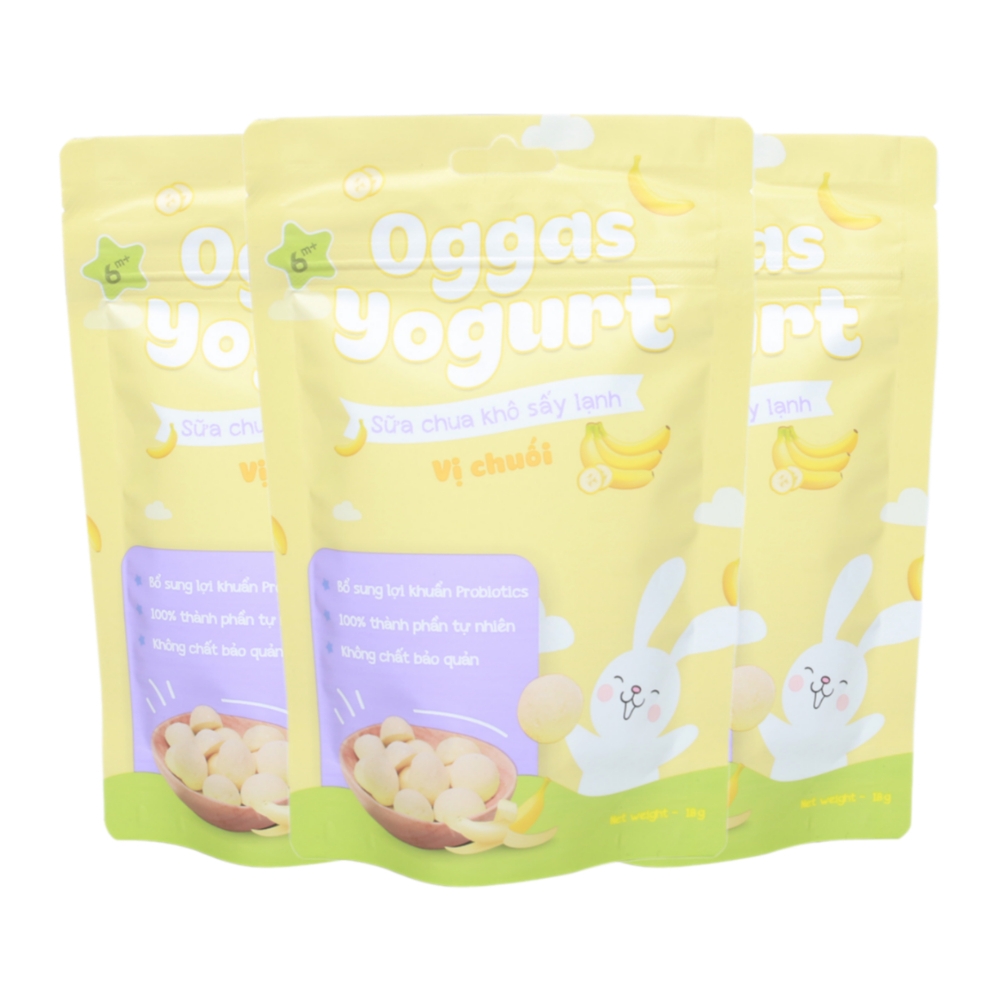 (Combo 5/10 gói) Sữa chua Oggas Yogurt nhiều vị 10gr/18gr cho bé từ 6 tháng tuổi