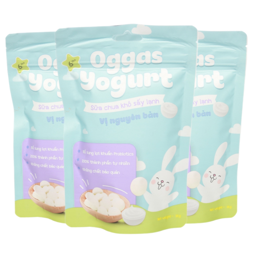 (Combo 5/10 gói) Sữa chua Oggas Yogurt nhiều vị 10gr/18gr cho bé từ 6 tháng tuổi