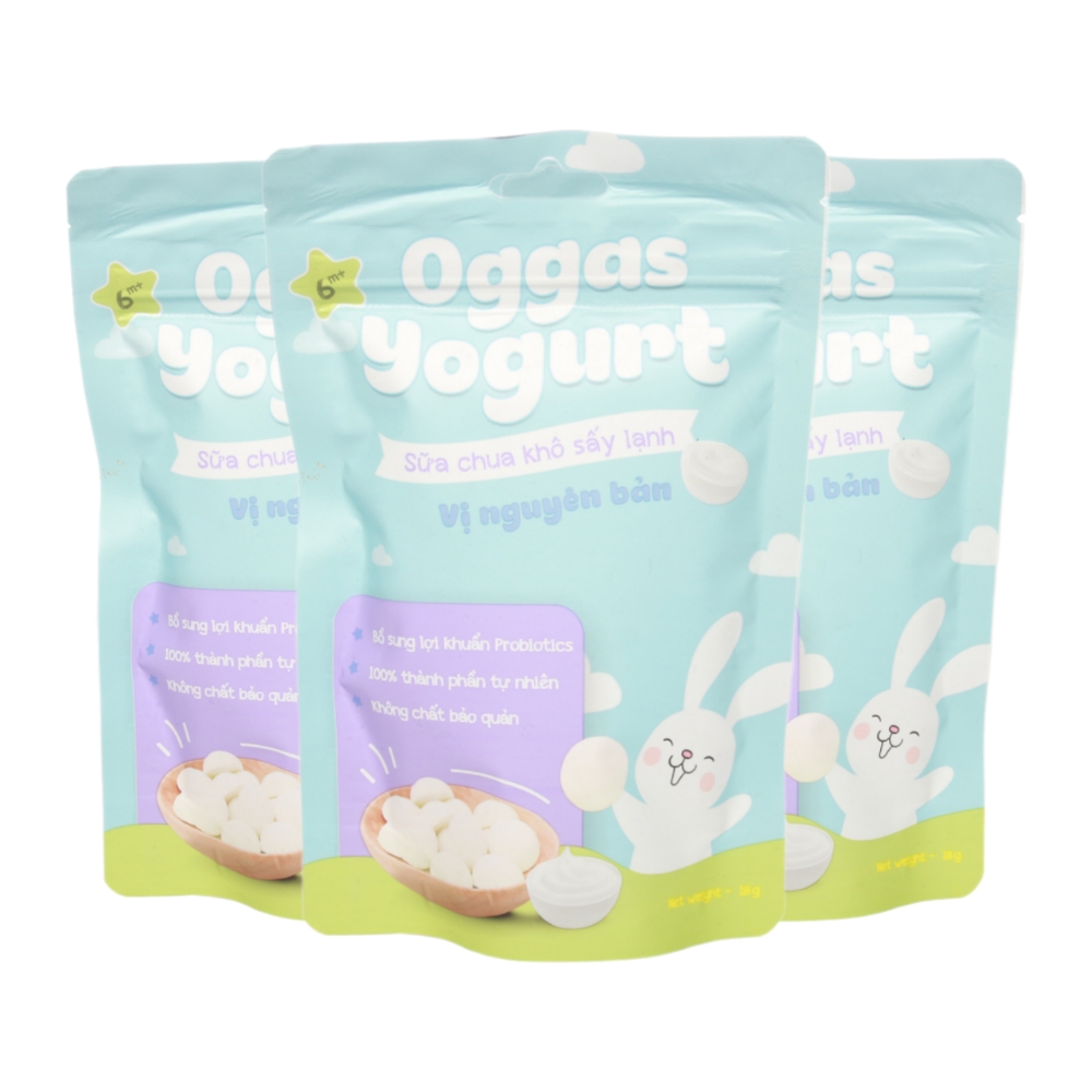 (Combo 5/10 gói) Sữa chua Oggas Yogurt nhiều vị 10gr/18gr cho bé từ 6 tháng tuổi