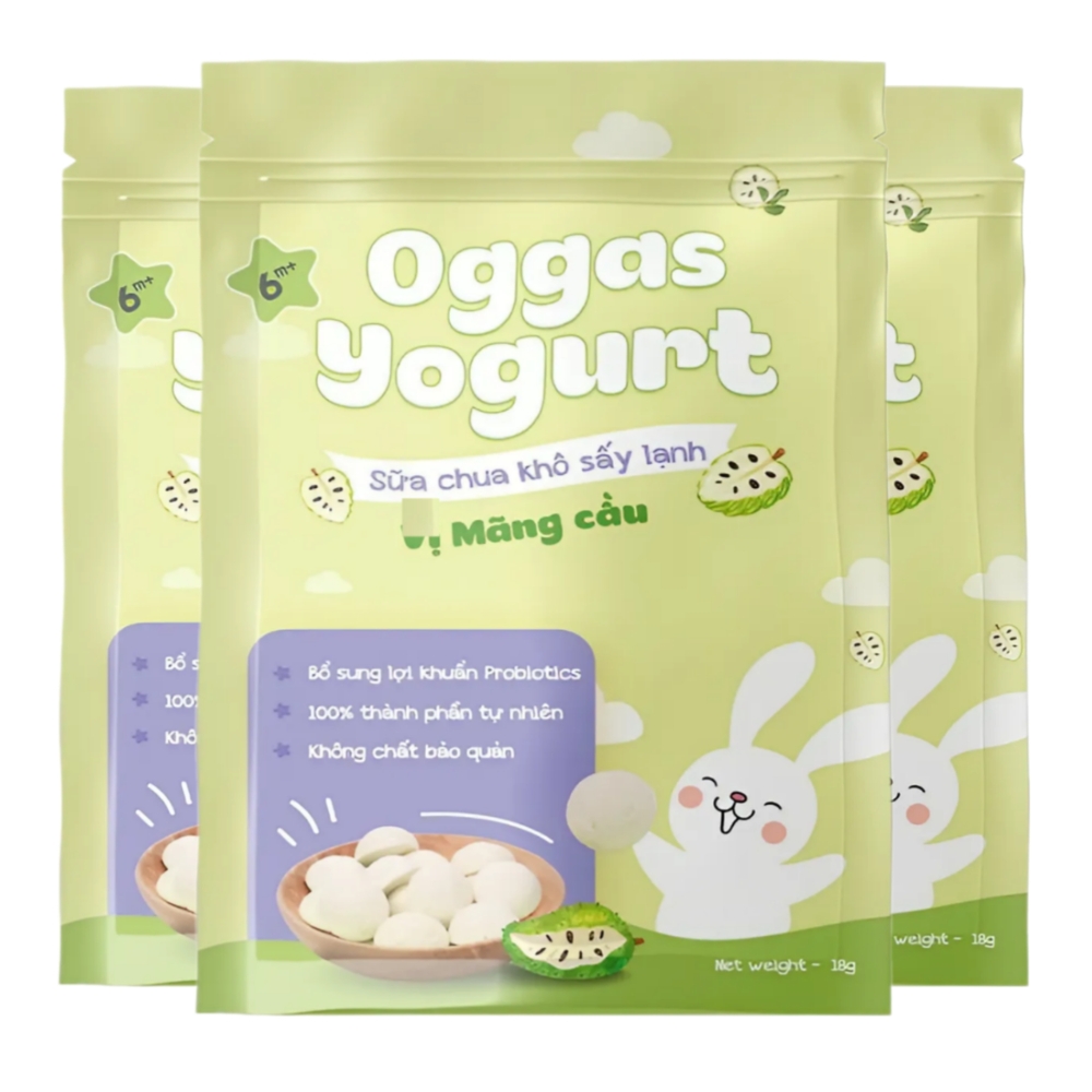 (Combo 5/10 gói) Sữa chua Oggas Yogurt nhiều vị 10gr/18gr cho bé từ 6 tháng tuổi
