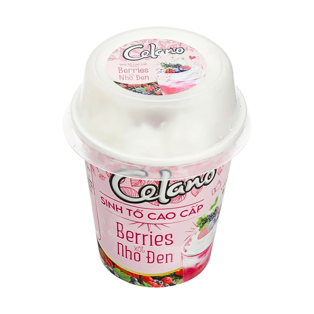 Kem Celano Smoothies Berries xốt nho đen ly 120ml
