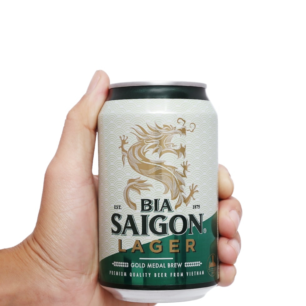 Thùng 24 lon bia Sài Gòn Lager 330ml