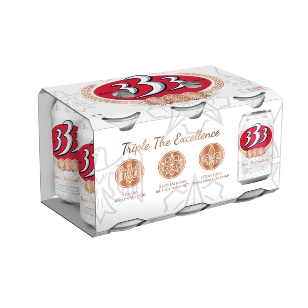 Thùng 24 lon bia 333 330ml