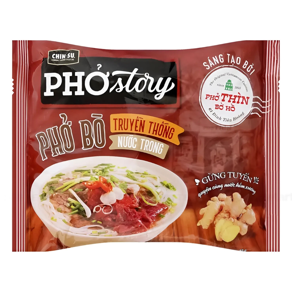 Thùng 12/15/30 tô/gói phở bò Phở Story phở thìn bờ hồ/ phở thìn có thịt 72/131g