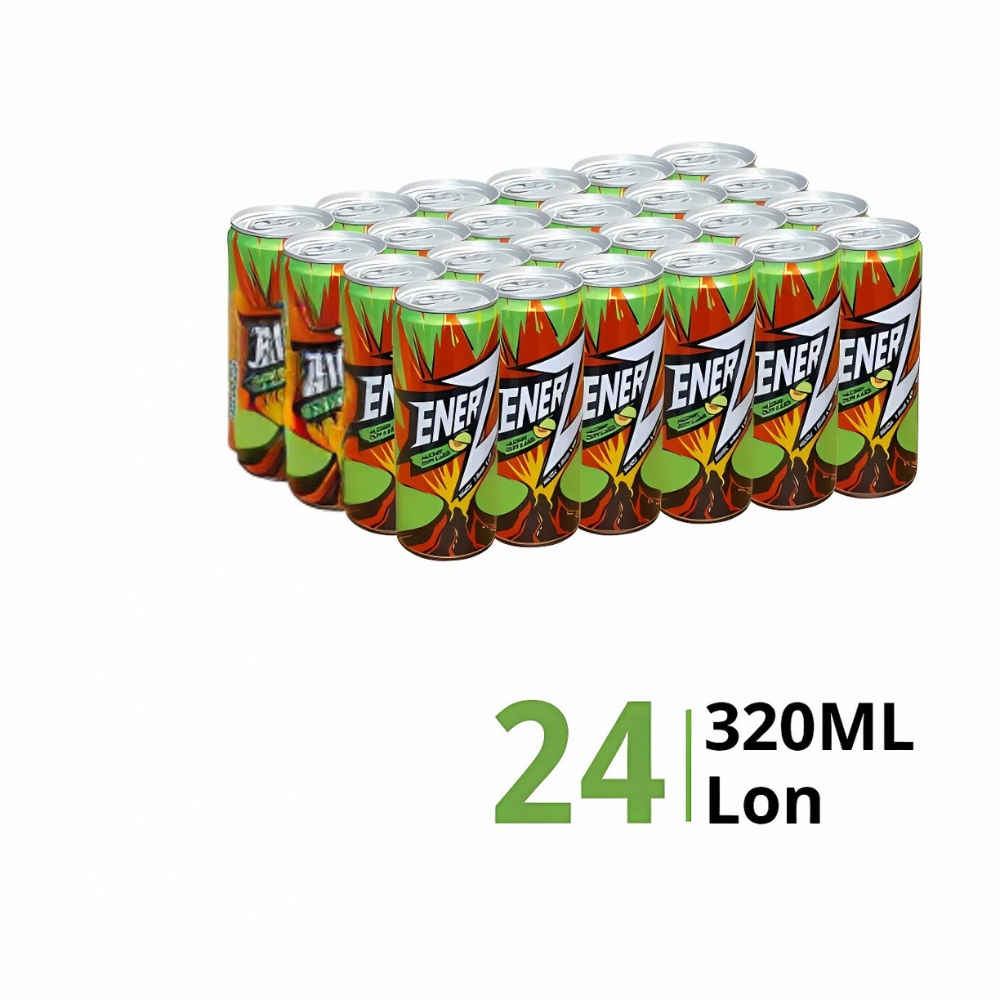 Thùng 24 lon nước tăng lực Ener Z vị xoài chanh dây/dưa lưới 320ml
