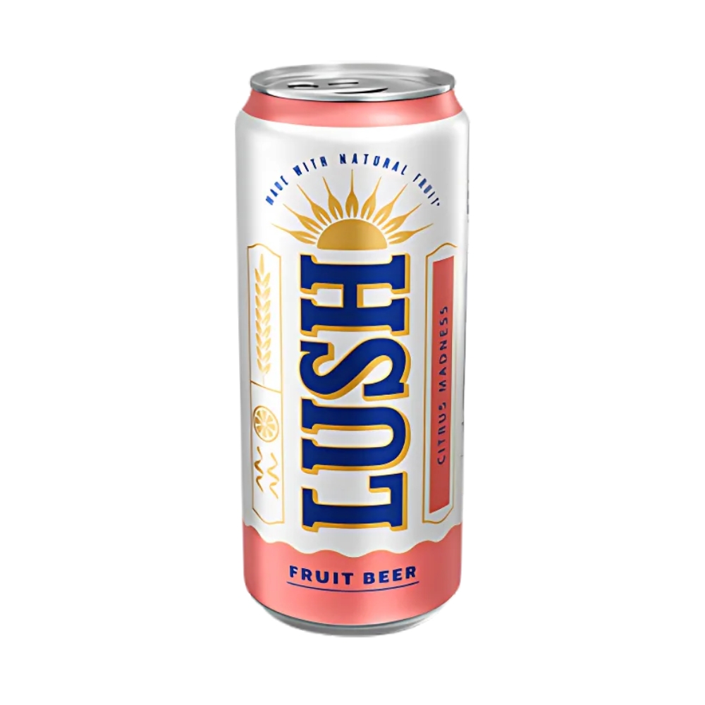 Thùng 24 lon bia Lush Citrus Madness hương bưởi hồng và vỏ cam chanh lon 330ml