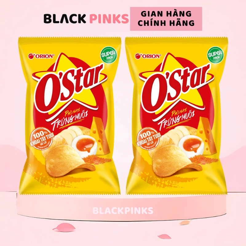 Combo 2 gói Snack O'Star Orion vị tự nhiên/kim chi/tảo biển/phô mai trứng muối 35/60/105g