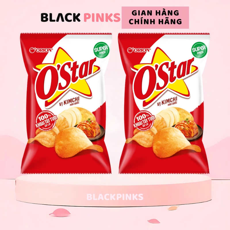 Combo 2 gói Snack O'Star Orion vị tự nhiên/kim chi/tảo biển/phô mai trứng muối 35/60/105g