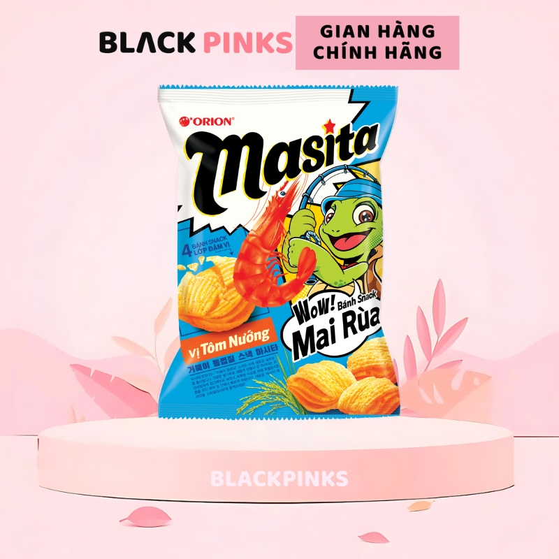 Snack mai rùa 4 lớp Masita vị tôm nướng/bắp bơ Hàn Quốc 35g/70g