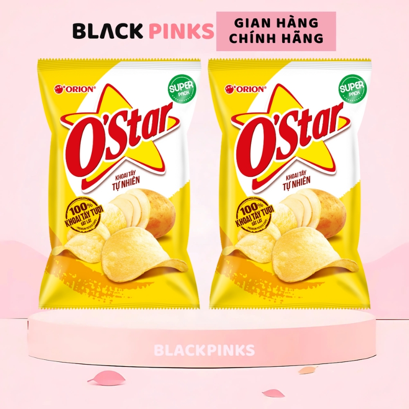 Combo 2 gói Snack O'Star Orion vị tự nhiên/kim chi/tảo biển/phô mai trứng muối 35/60/105g