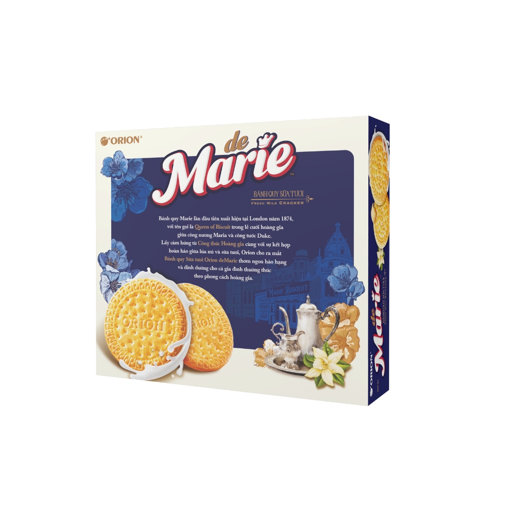 Bánh quy sữa tươi Orion deMarie hộp 12 gói 348g