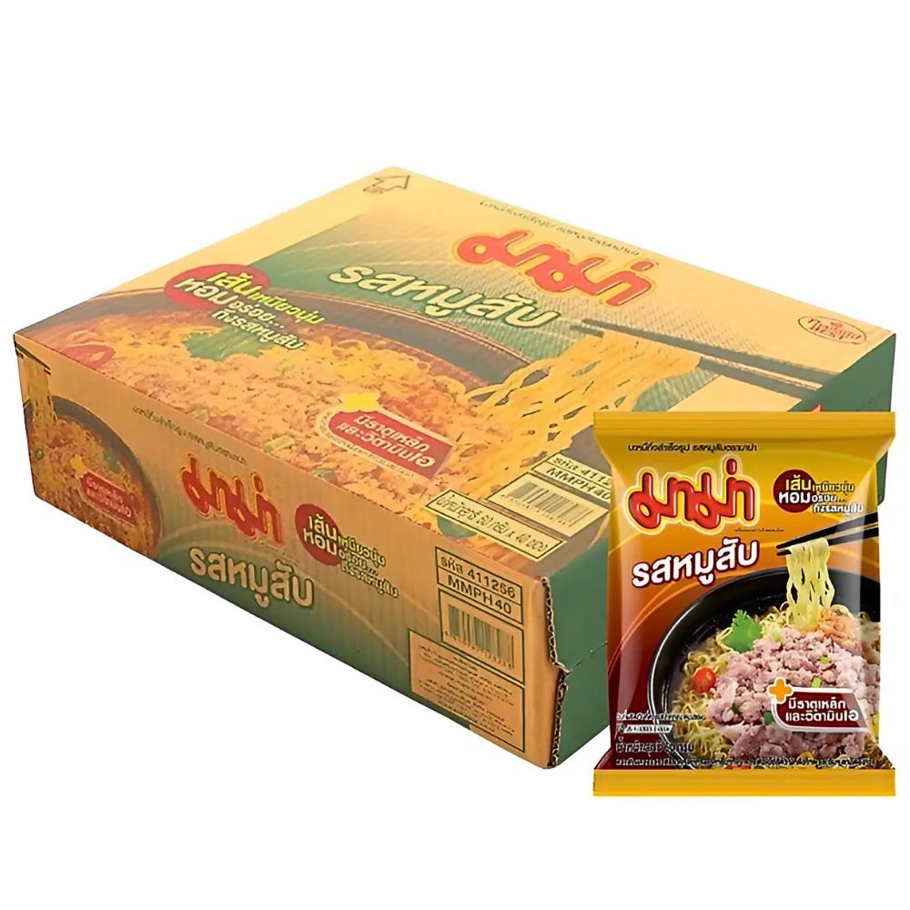 Thùng 24/30/36 gói/ly mì Mama Thái Lan mì trộn/chay nhiều hương vị gói/ly 55g/60g/85g/90g