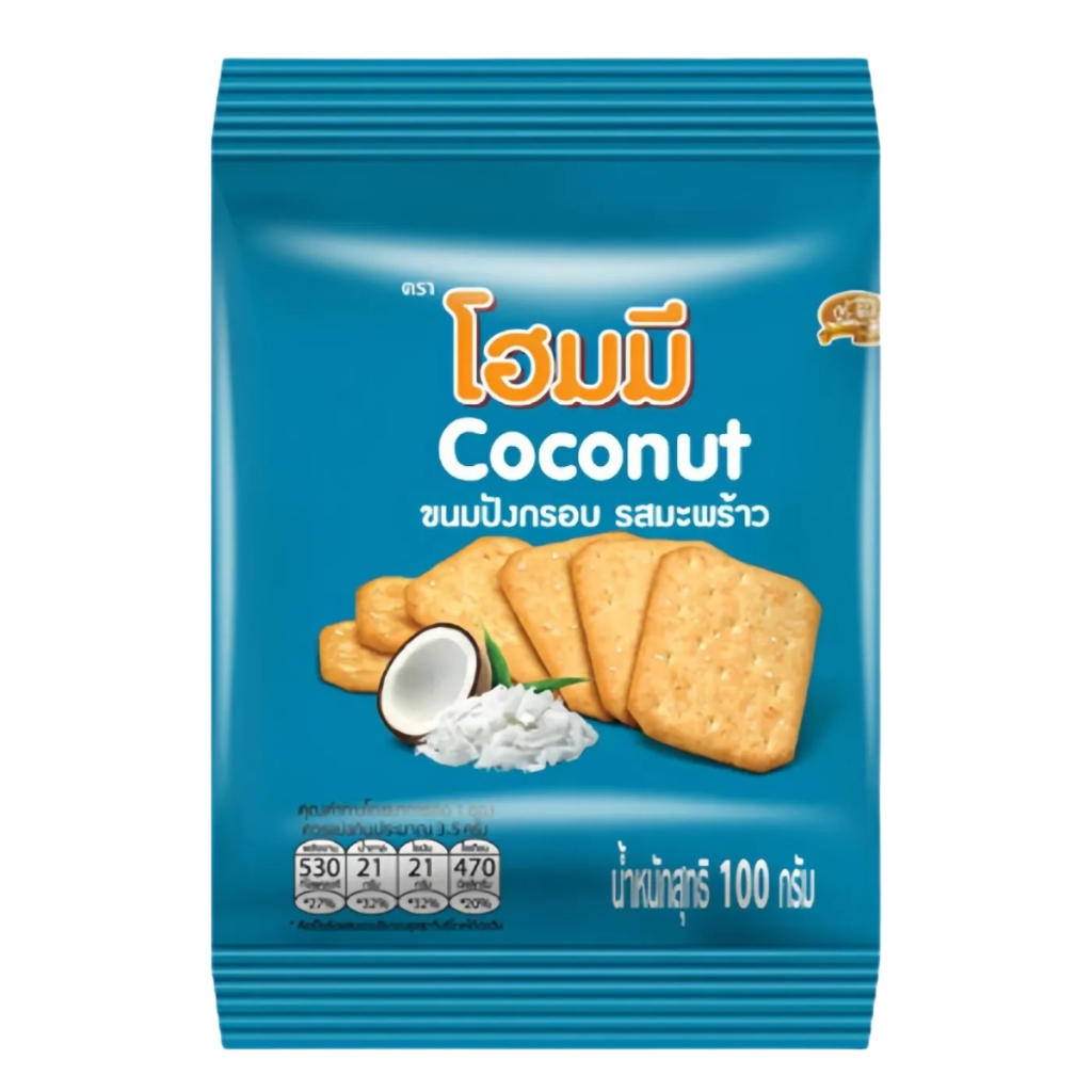 (1 gói/combo 5 gói) Bánh Homey Bissin hương vị gà/phô mai/mè/dừa/rong biển 100g