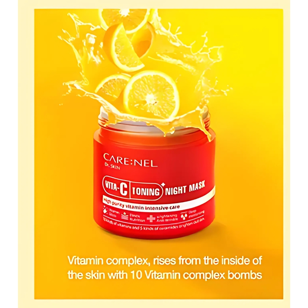 Mặt nạ ngủ trắng da Care:nel Vita C Toning Night Mask 80ml