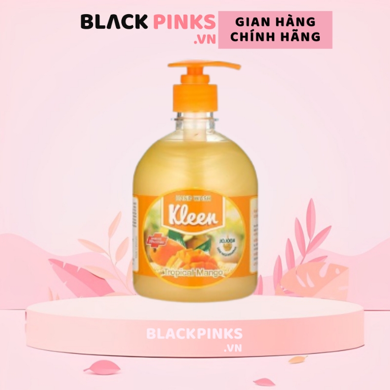 Nước rửa tay Kleen 500ml hương đào/xoài/trà xanh/oải hương