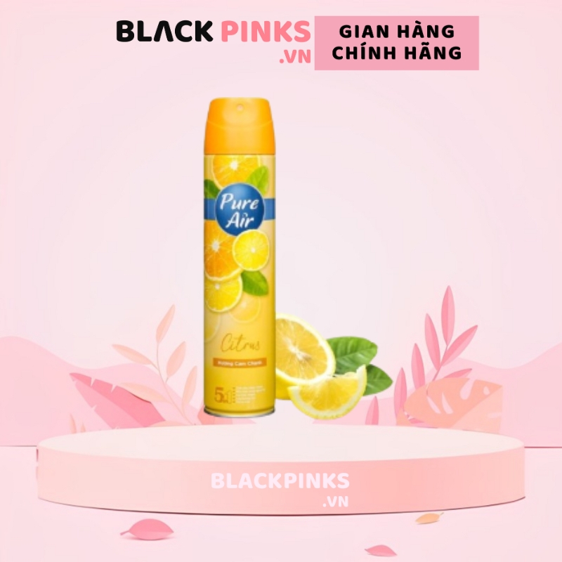 Xịt phòng hương nước hoa Pure Air hương phấn/hoa hồng/anh đào/lavender/cam chanh/ 280ml