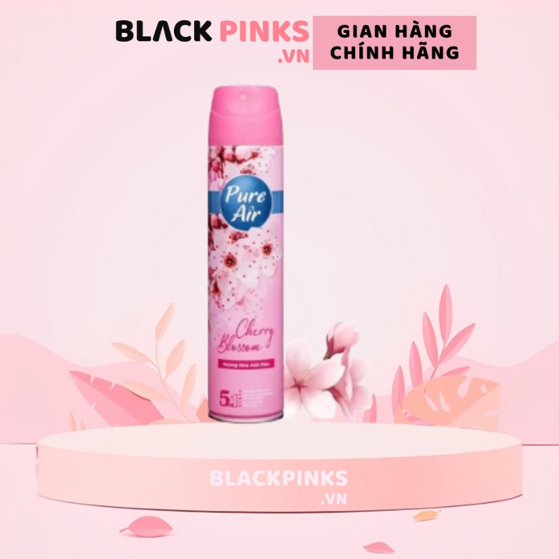 Xịt phòng hương nước hoa Pure Air hương phấn/hoa hồng/anh đào/lavender/cam chanh/ 280ml