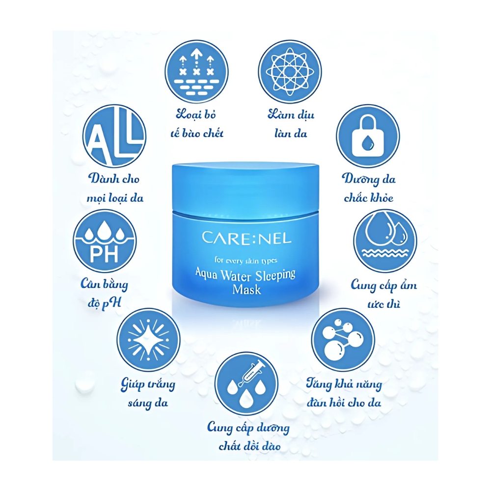 Mặt nạ ngủ Care:Nel Aqua dưỡng ẩm 15ml