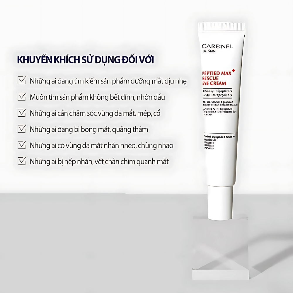 Kem dưỡng Care:Nel Petied Max giảm quầng thâm, bọng mắt, ngừa nếp nhăn, săn chắc da 25ml