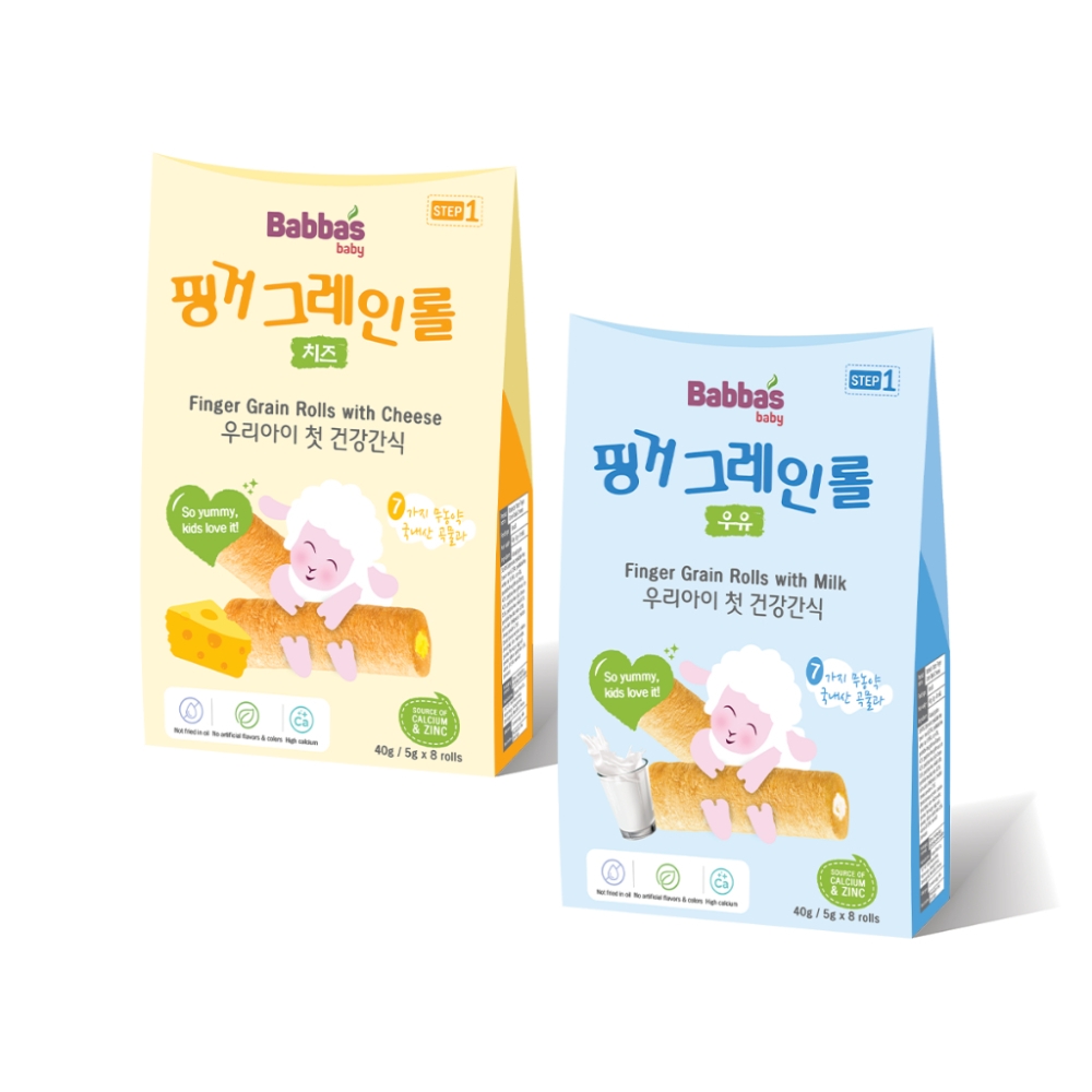 Bánh ngũ cốc Babba's Baby vị phô mai/vị sữa 40g