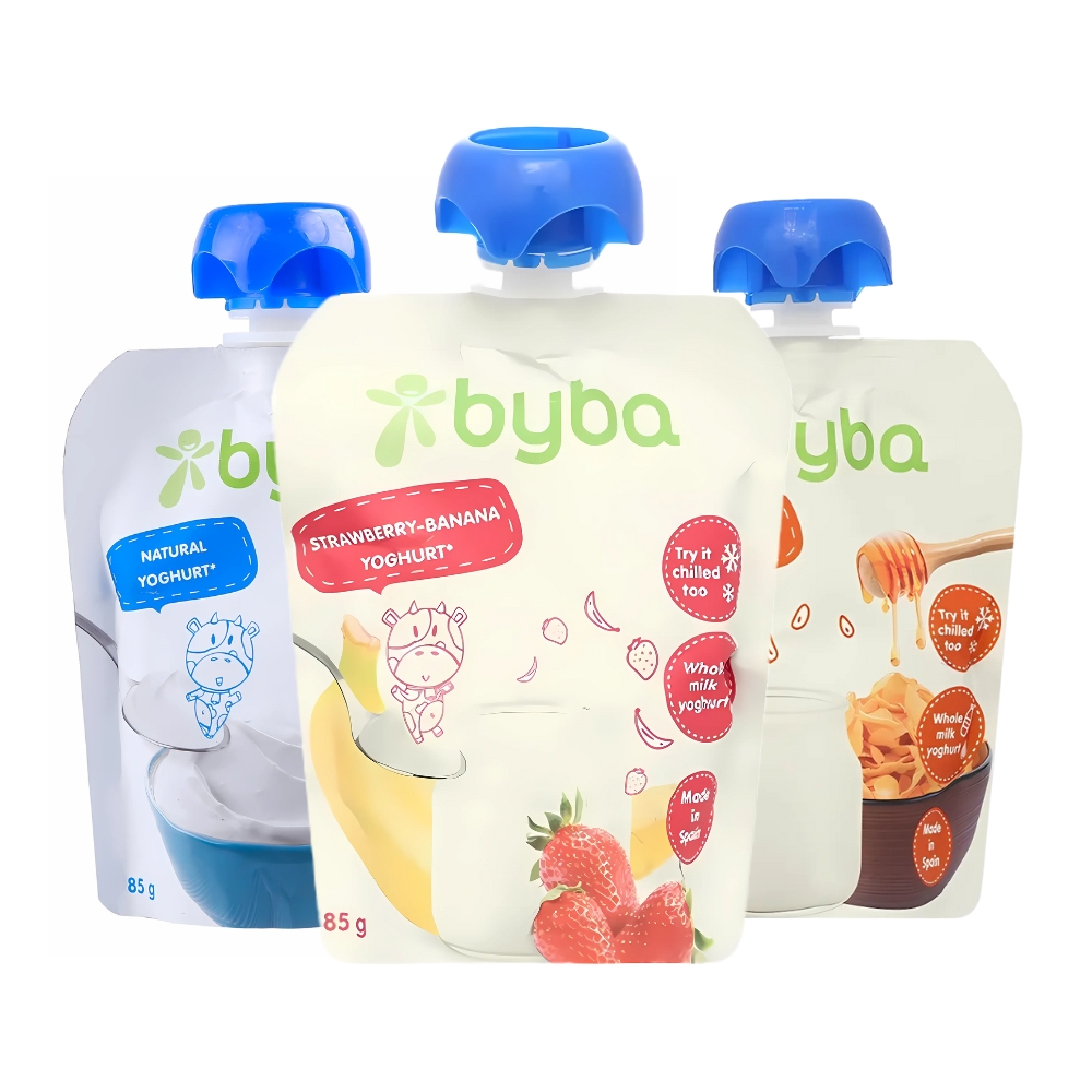 Sữa chua túi Byba vị dâu chuối/vị tự nhiên/ngũ cốc mật ong 85g