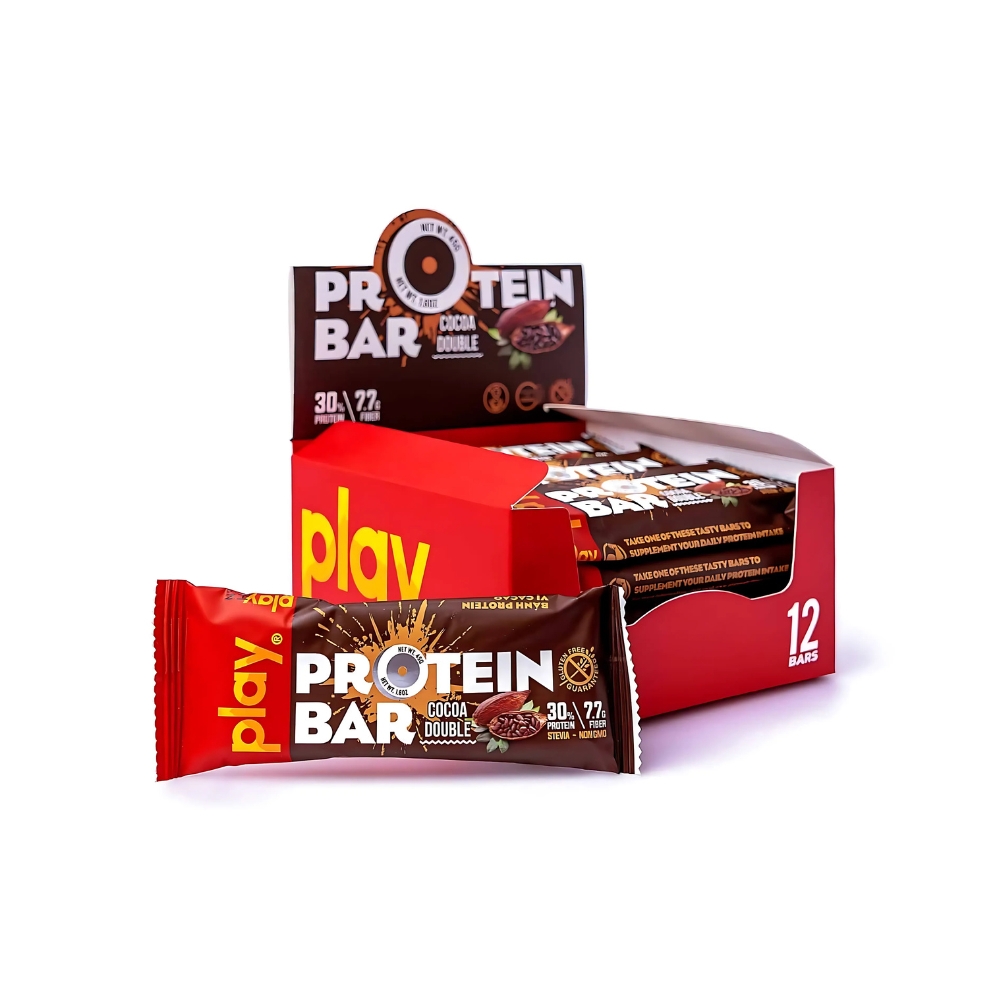 Combo 3/6/12 thanh protein PLAY vị bơ đậu phộng/double cacao/cam và cacao/mix vị 45g