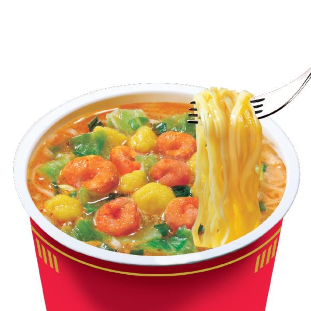 Thùng mì ly Nissin Cup Noodles hương vị Tom Yum/hải sản/cua sốt cay Singapore/sườn chanh67g/71g/74g