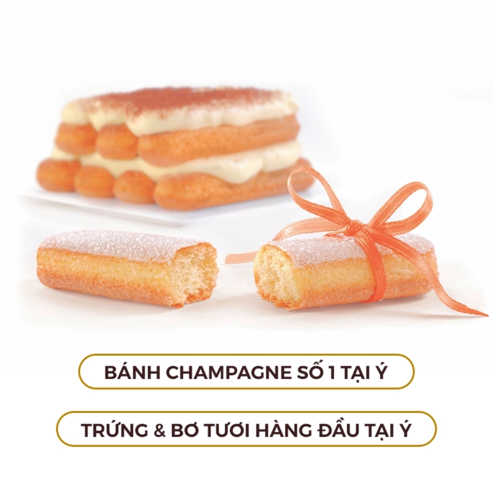Bánh Ladyfingers truyền thống Ý Vicenzovo 200g