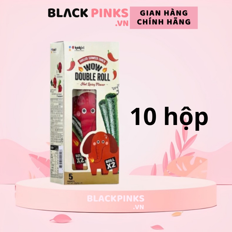 Combo 10 gói snack rong biển Kokiri con voi vị cay/truyền thống/bơ mật ong 25g
