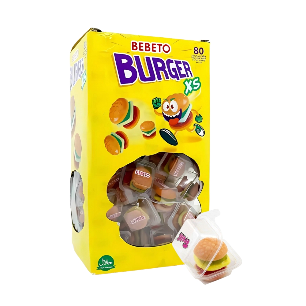Kẹo dẻo Bebeto Burger Mini hộp 840g