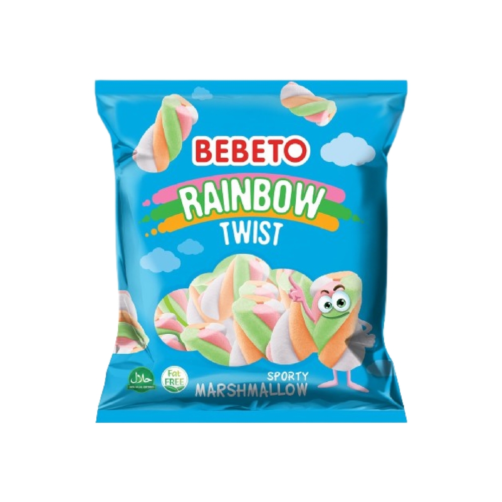 Keọ xốp Bebeto hình xoắn hình cầu vòng/dưa hấu/đám mây 60g