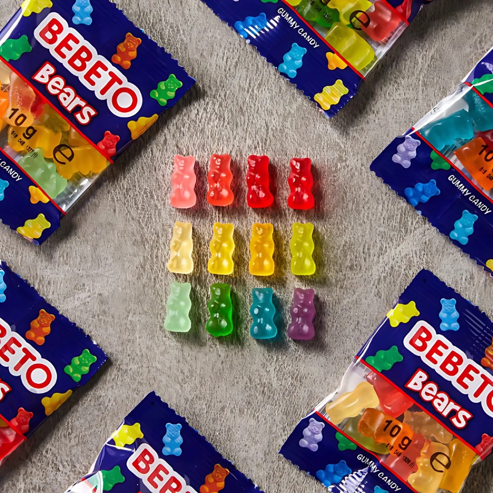 Kẹo dẻo Bebeto Mini Mix hộp 900g