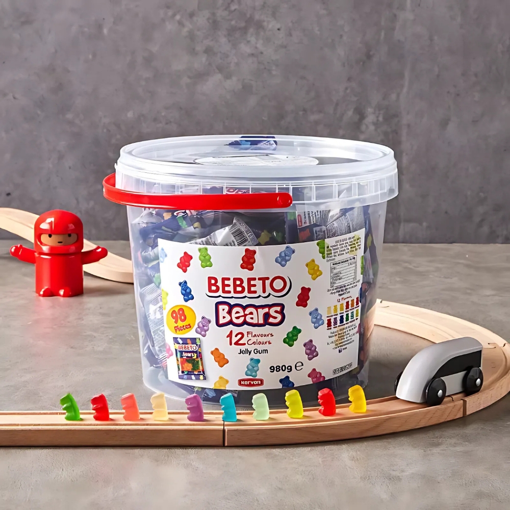 Kẹo dẻo Bebeto Mini Mix hộp 900g