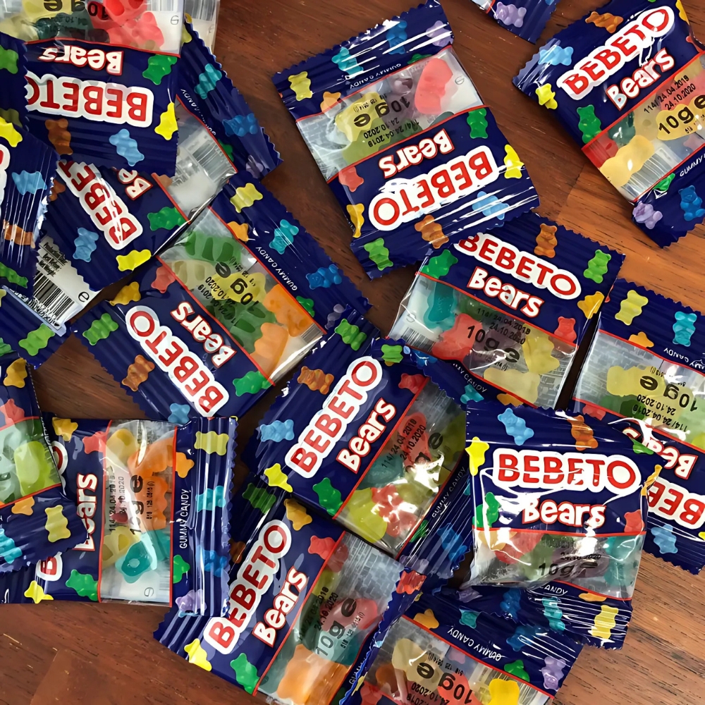 Kẹo dẻo Bebeto Mini Mix hộp 900g