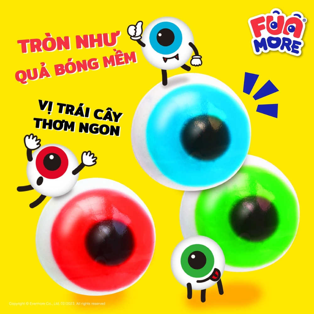 Kẹo dẻo Funmore hình con mắt 18g