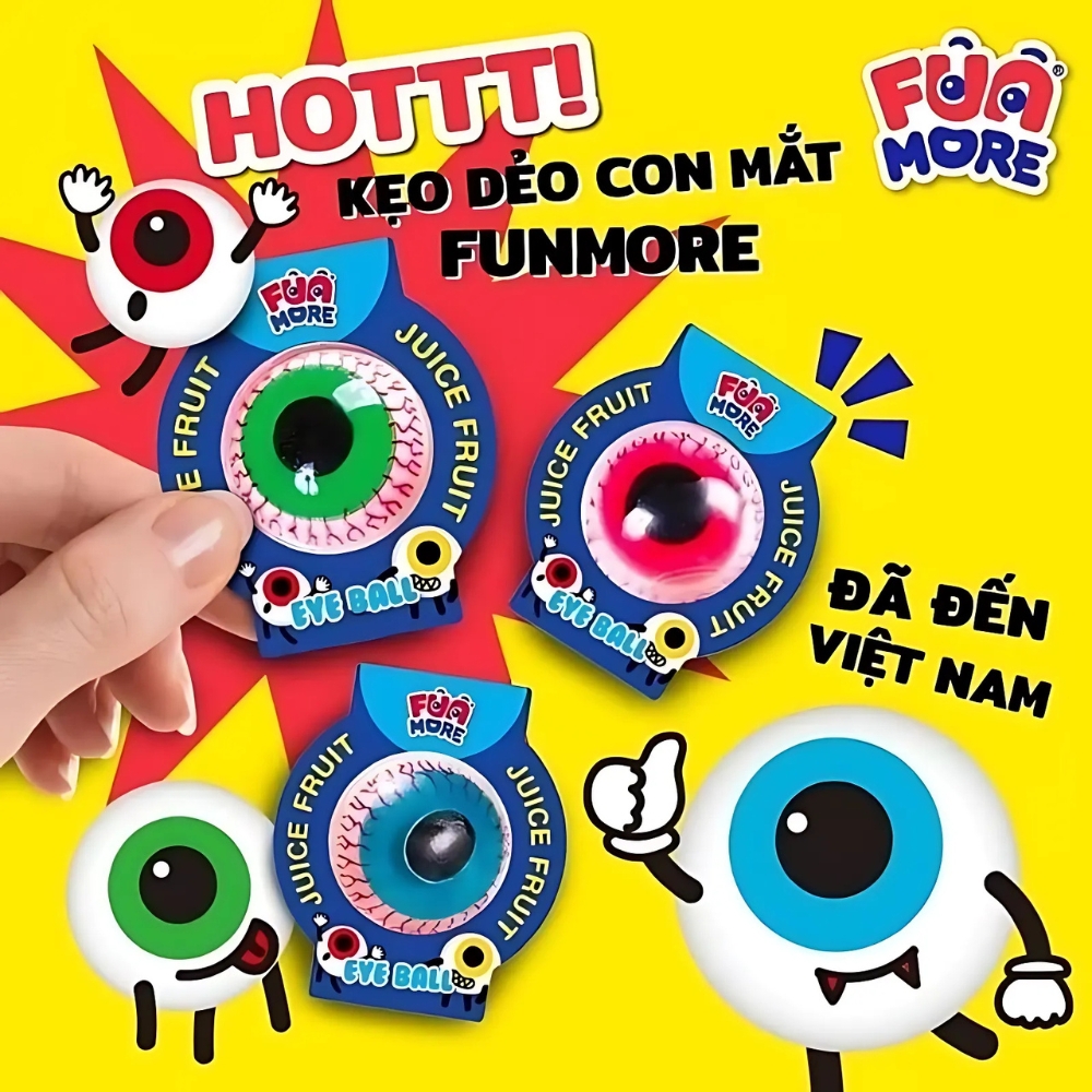 Kẹo dẻo Funmore hình con mắt 18g